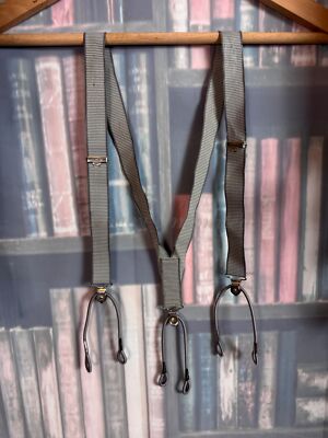 Vintage Sophos elastische Hosenträger (Hosenträger) mit grauen elastischen Enden. Ra...