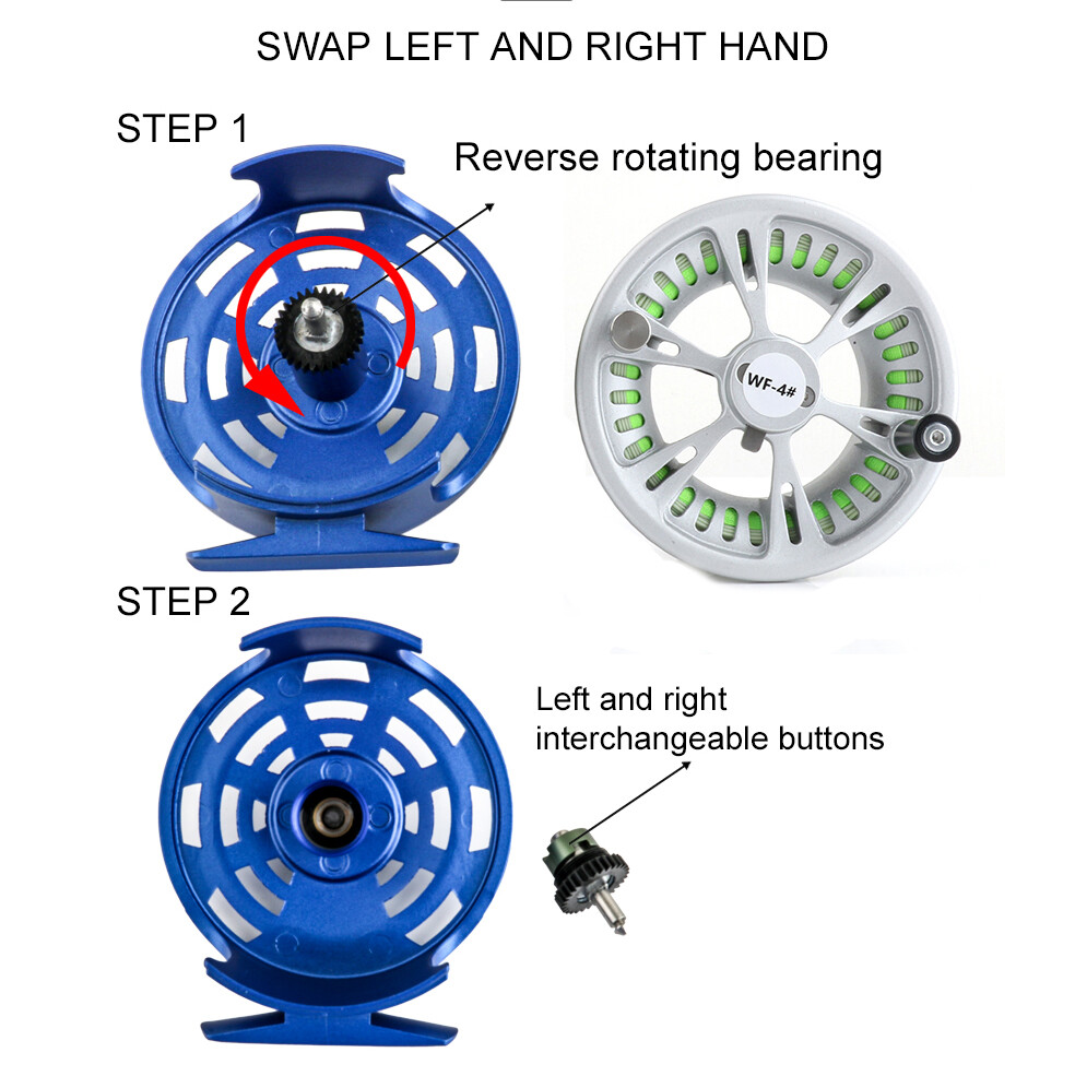 FJORD Fly Fishing Reel 7/8WT 2 Spool WF4/5 CNCMachin ed Fly Reel
