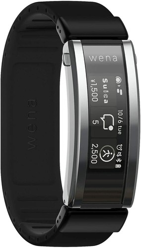 SONY wena Smart Watch 3 WNW-A21A/B Black Rubber Band IOS Android JP | eBay