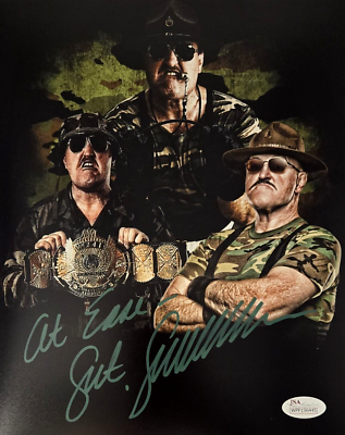 Sgt Slaughter Signed Photo Autograph WWE WWF GI Joe HOF Wrestling