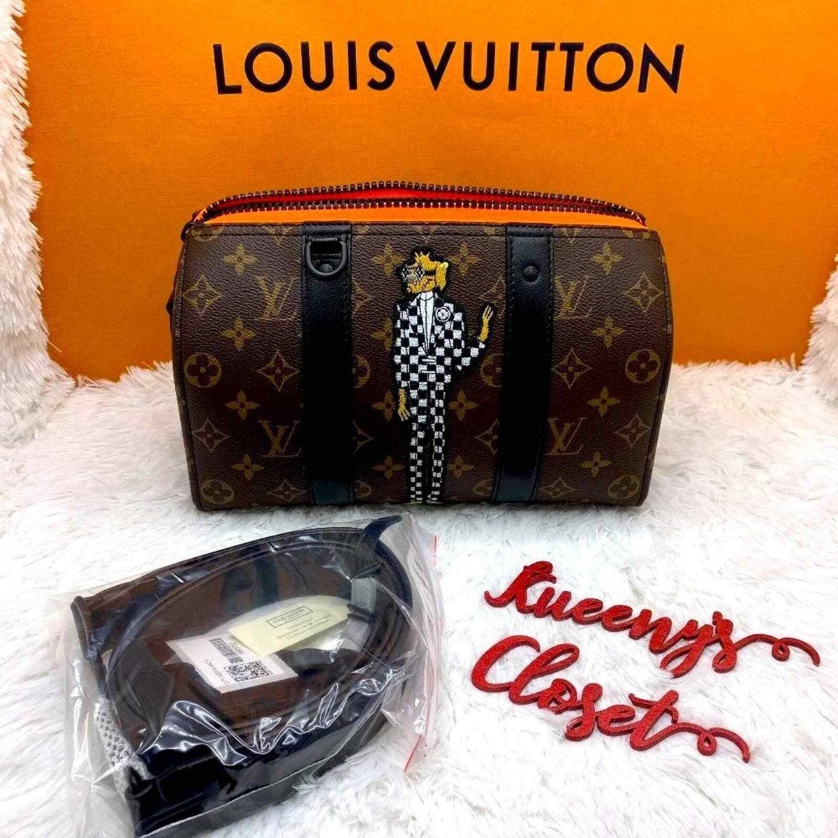 N50076 Louis Vuitton Damier Checkerboard City Keepall Bag