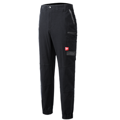 Mens Cargo Pants Work Trousers Elastic Cuffed Stretch Cotton Reflective Tape UPF - Picture 26 of 77