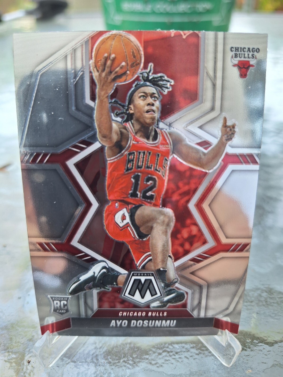 2021-22 Panini Mosaic #233 Ayo Dosunmu RC Chicago Bulls Rookie 🔥 🔥 🔥