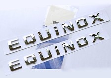 2x OEM Chrome EQUINOX Letter fits Emblem Badge 23299758