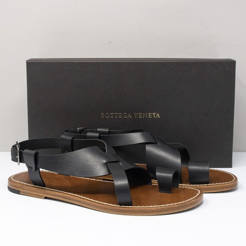 Bottega Veneta Black Ring Toe Woven Sandals - Size 38.5 EU (8.5 US)