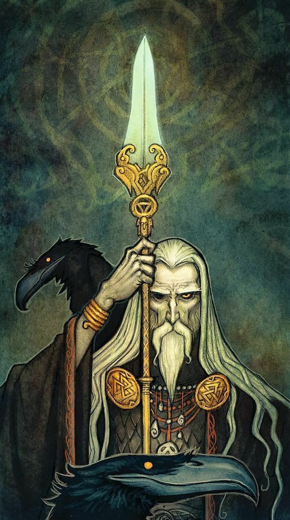 Tableau Odin en toile 50x70 cm pour créer une ambiance viking dans votre salon
