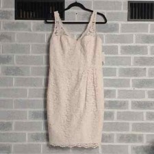 David's Bridal Women's Short Lace Tank Dress Color Angel Size 10 New with Tags