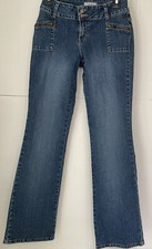 Jordache junior low rise stretch jeans Boot Cut blue size 5-6
