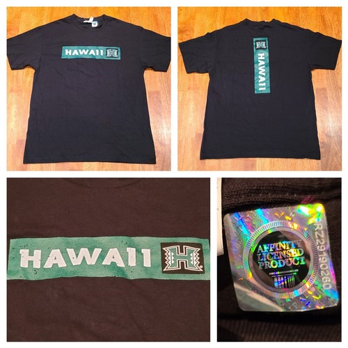 New! University of Hawaii Warriors Graphic T-Shirt Men's Medium Double-Sided