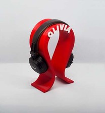 Minimalist simple color custom headphone stand for gaming headset with your name
