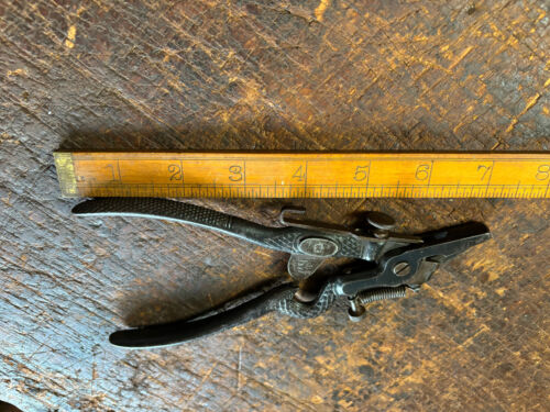 Rare Antique Garantoska Saw Set Tooth setting Tool. Cast Iron Made in Germany - Foto 10 di 10