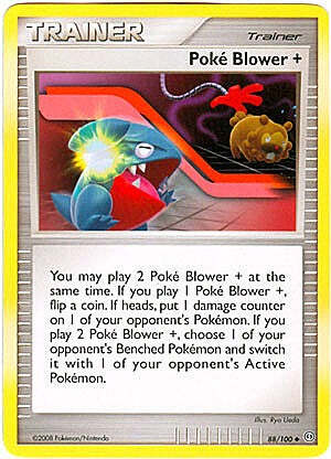 Pokemon Diamond and Pearl Stormfront Card - Poke Blower + (U) 88/100