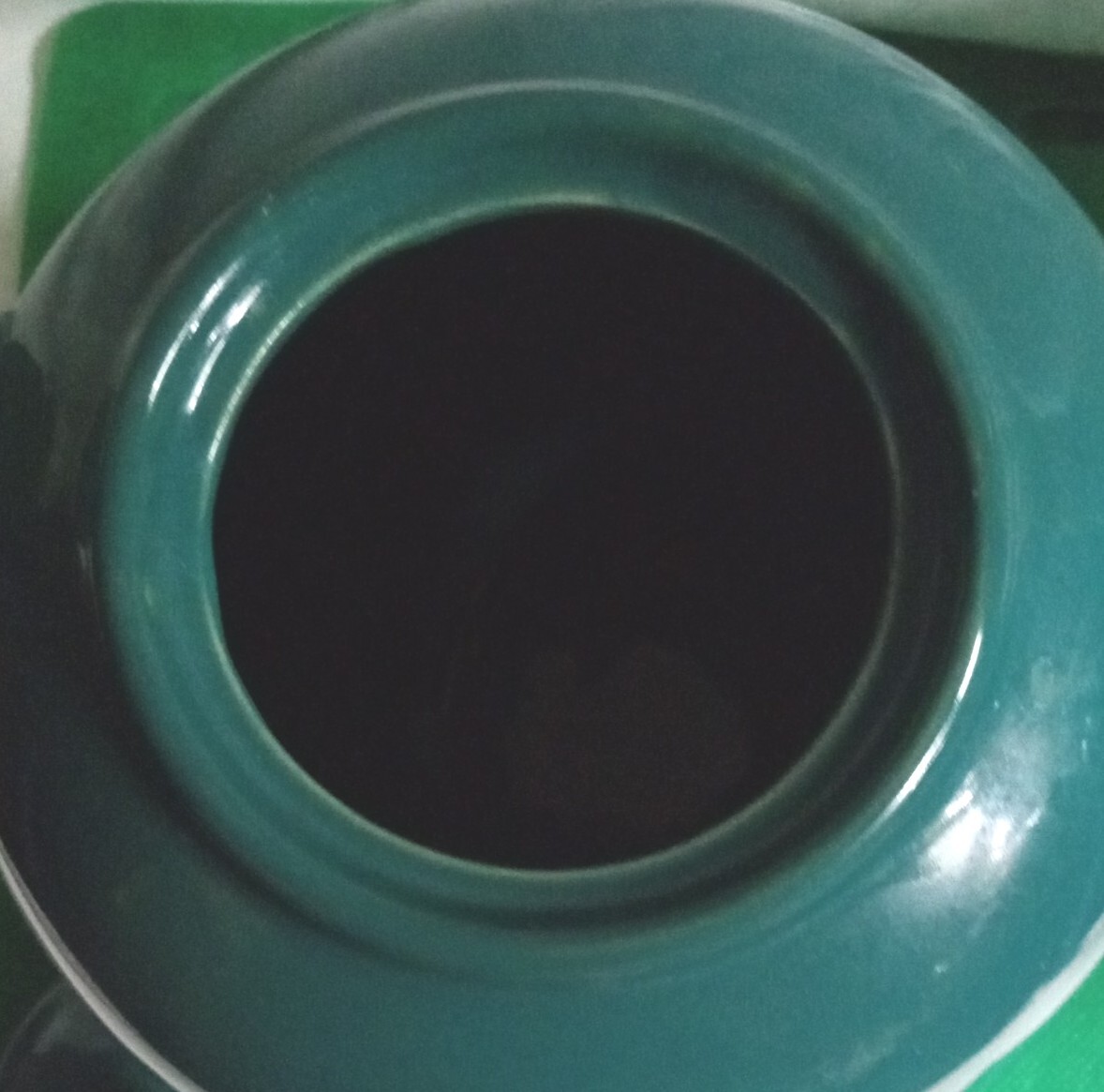 McCORMICK TEAPOT Dark Green Made in the USA Baltimore Maryland NO