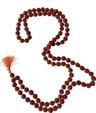 Rudraksha Kette Japa Mala Meditation Yoga 8mm 108 + 1  Perlen