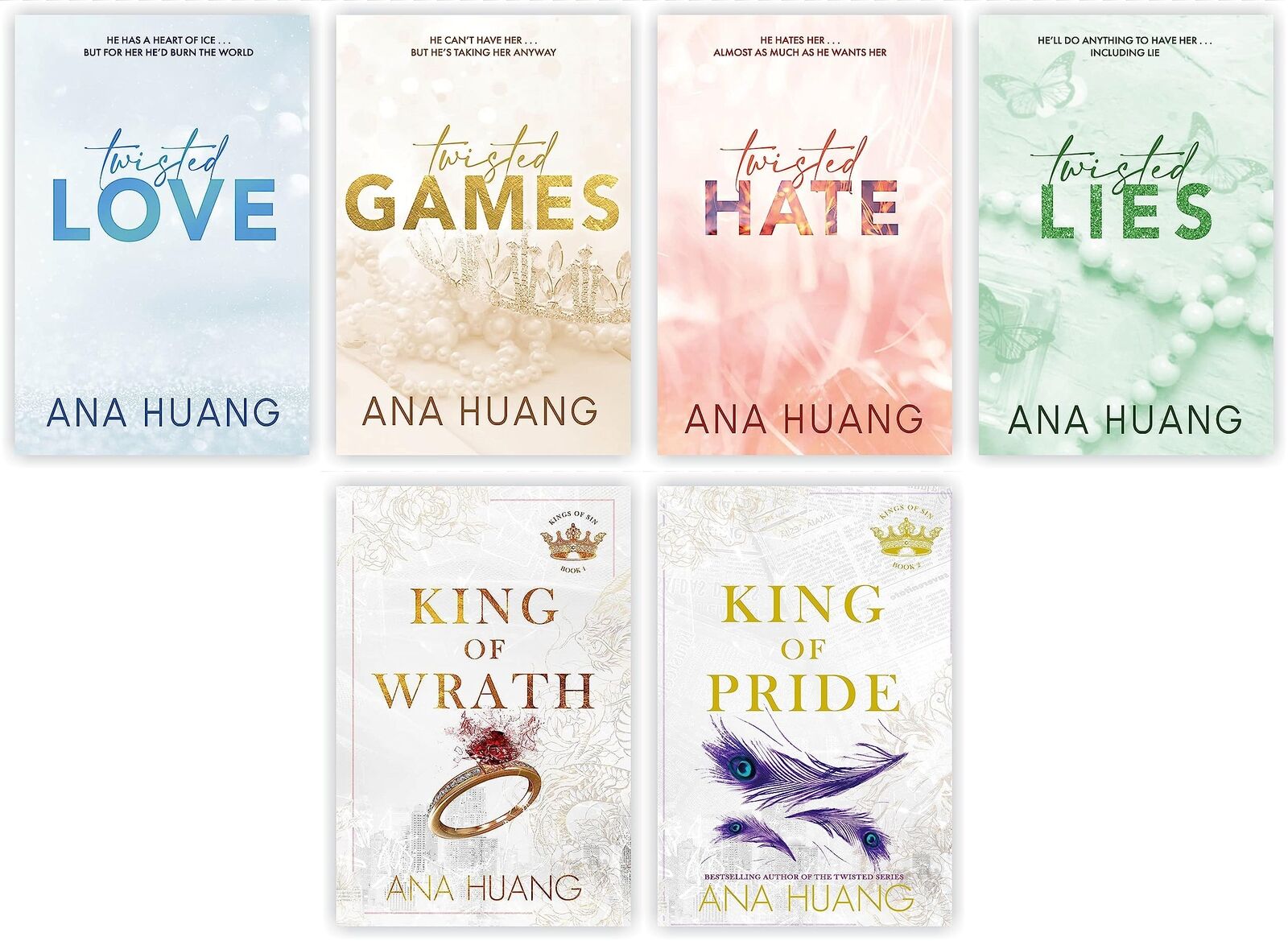 Ana Huang Set of 2 book King of Wrath +King of pride ENGLISH USA ITEMS