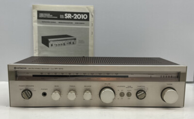 Vintage Hitachi Am-Fm Stereo Receiver Model SR-2010 With Manual