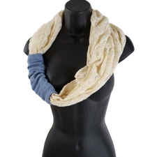 Charming Charlie Women's Scarf Infinity Cream Lace One Size