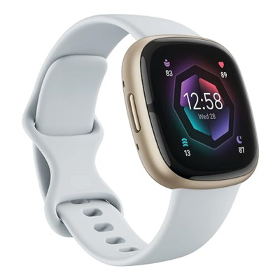 Fitbit Sense 2 Advanced Health and Fitness Smartwatch - Blue Mist/Pale Gold |NEW