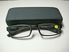 Reading Glasses W/Case, Black, Strength 2.75, Brand New