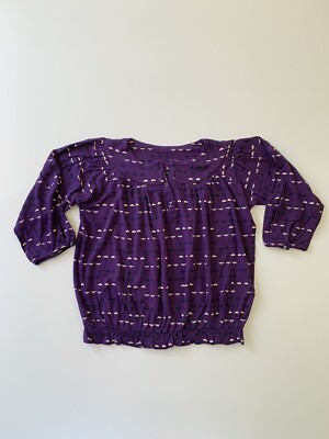 Little Marc Jacobs Lila Shirt Mit Dreiviertel Ärmeln in Größe 10