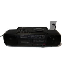 Sony CFD-501 CD Radio. Tested. Cd And Radio Work. Cassette Deck Does Not work.