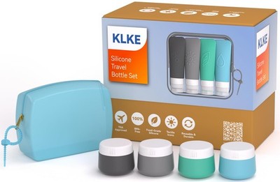 23-Piece All-in-Silicone Travel Bottles Set   TSA Approved Leakproof Toiletry...
