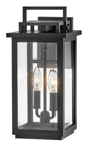 Hinkley Lighting 22110 Winthorpe 2 Light 16" Tall Outdoor Wall - Black - Picture 1 of 10
