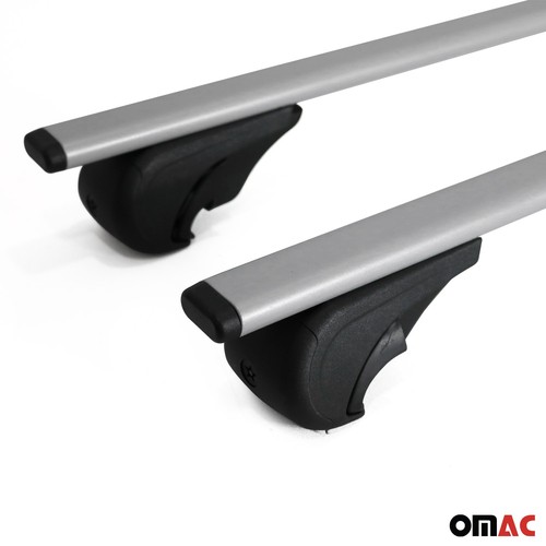 Dachträger Gepäckträger für VW Caddy 2003-2020 Grundträger Metall Silber 2tlg - Bild 7 von 9