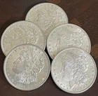 5 COIN LOT Morgan Silver Dollars 1883 1886 1890 1896 1884 O ~1/4 ROLL HIGH GRADE