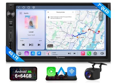 Eonon UX6S2 7'' QLED 6+64 Android Auto 2DIN Car Stereo Radio GPS CarPlay DSP WiFi