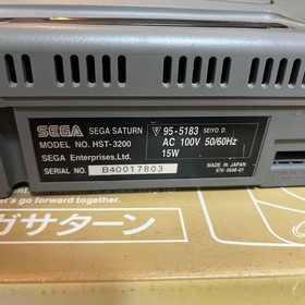 Sega Saturn HST-3200 console boxed set controller cables tested works Japan