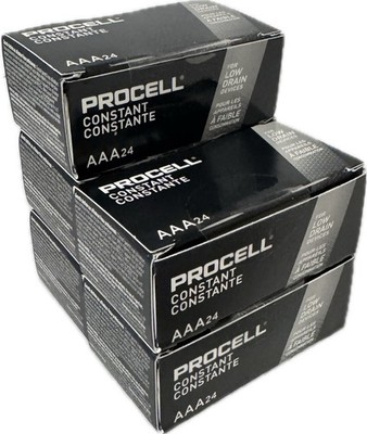 120 AAA Duracell Procell Constant Alkaline Batteries 1.5V(Triple A, PC2400,LR03)