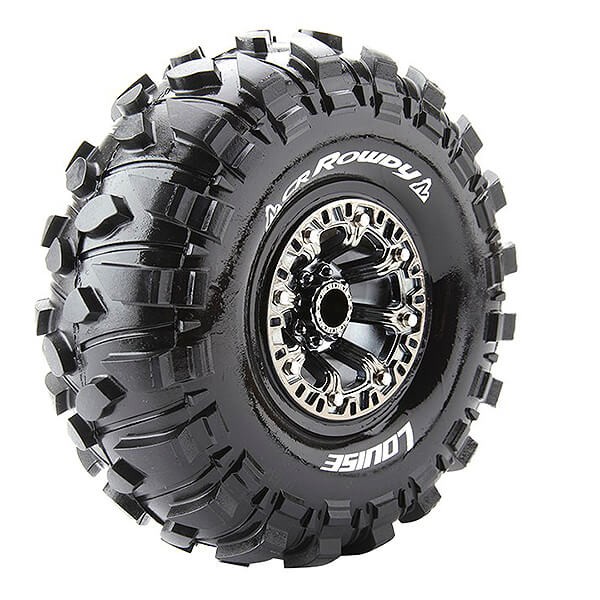 Louise RC CR-Rowdy 1/10 Super Soft (12mm Hex) Wheels & Tyres (Pair)
