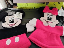 Mickey Minnie Mouse 10" Hand Puppet Plush Disneyland Disney Vintage SET