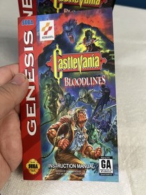 Castlevania: Bloodlines (Sega Genesis, 1994) Complete In Box