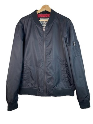 Levi's Men's XL Black Nylon Lined Full Zip Classic Bomber Flight Jacket