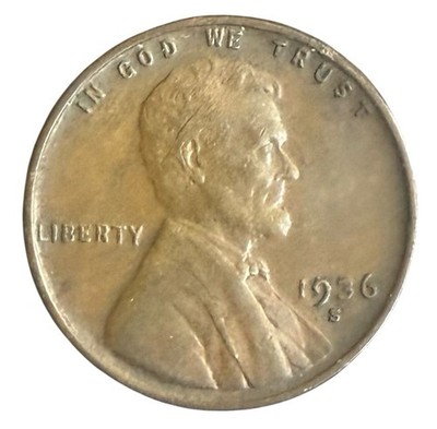 1936 S Lincoln Wheat Cent G Or Better