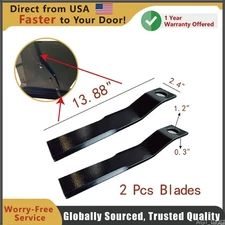 AGROTK  2pcs Skid Steer Brush Cutter Cutting Blade High Quality Steel 60Si2Mn