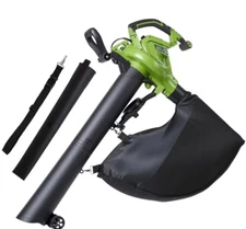 Sunjoe 14-amp electric 3-in-1 blower vacuum/mulcher Model SBJ605E