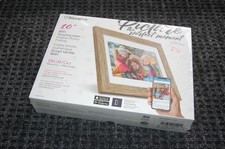 Aluratek 10" WiFi Digital Photo Frame Touchscreen LCD Display 16GB - Walnut NEW