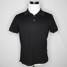 Men  s Salvatore Ferragamo Black Polo Shirt Sz Small