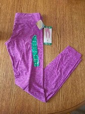 NEW NWT Girls Tuff Athletics Purple Leggings size XL 16