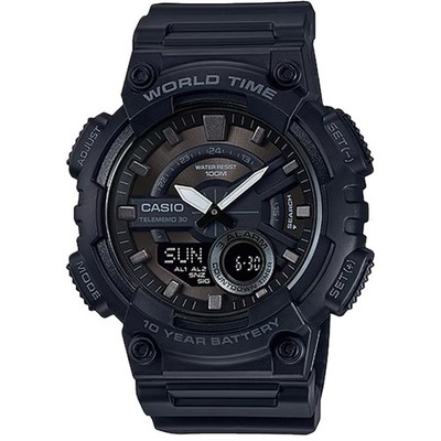 Casio Men s Stealth Black Analog-Digital Watch - AEQ-110W-1BV