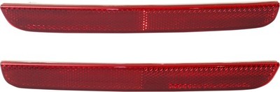 For 2015-2022 Challenger Bumper Reflector Rear Red Plastic SET PAIR