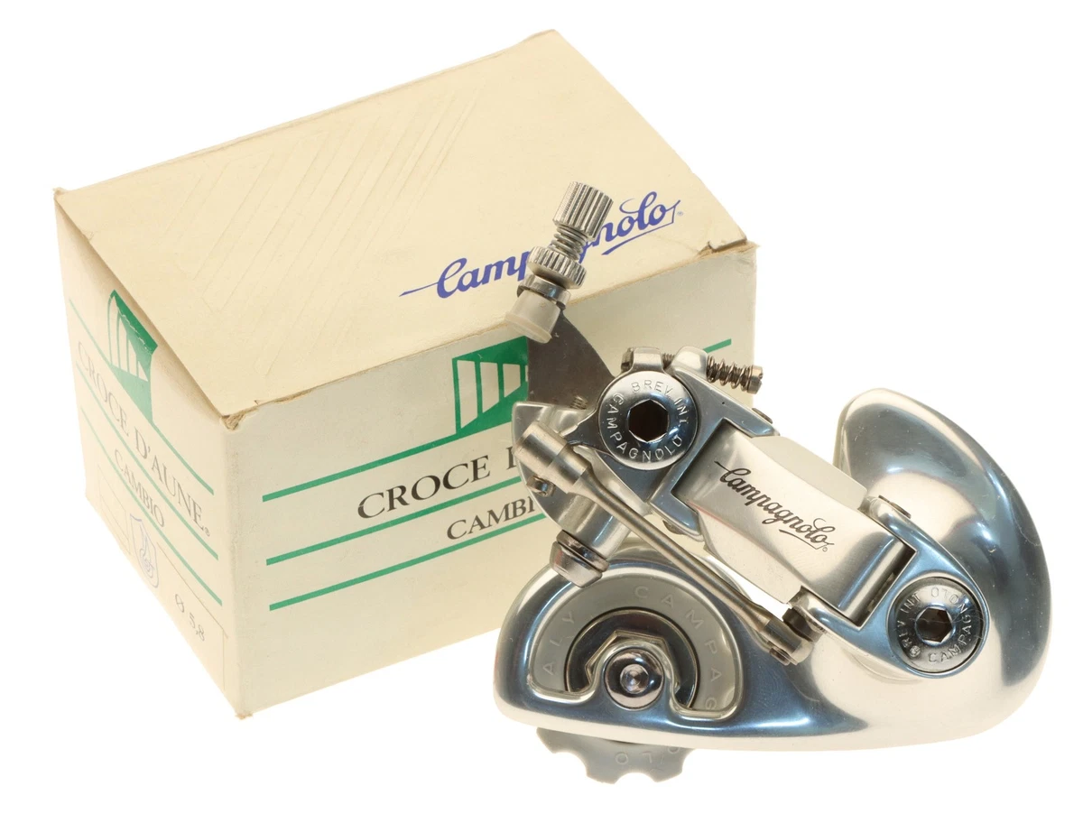 Dérailleur Arrière Vintage Campagnolo Record, Cage Courte, Argent, Pour Vélo Route Eroica