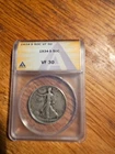 1934S  Walking Liberty Half Dollar   ANACS  VF 30