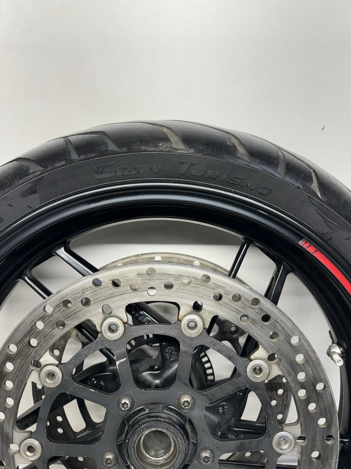 Rotores de aro de roda dianteira 2010-2014 Ducati Multistrada 1200 S 1200S reto bom - Imagem 3 de 4