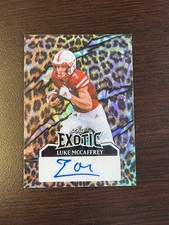 Leaf 2024 Eclectic Exotic Luke McCaffrey Auto RC #E-LMC Leopard /5