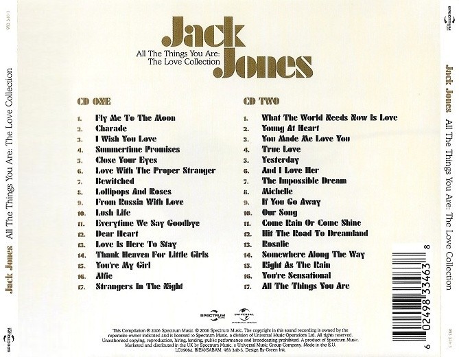 Jack Jones - Best Essential Ultimate 34 Greatest Hits - Easy Listening Croon 2CD thumbnail 2