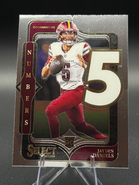 2024 Panini Select #23 Jayden Daniels Select Numbers Rookie RC